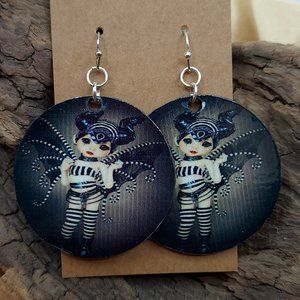 Baltic Birch sublimation wood earrings. New, Handmade.